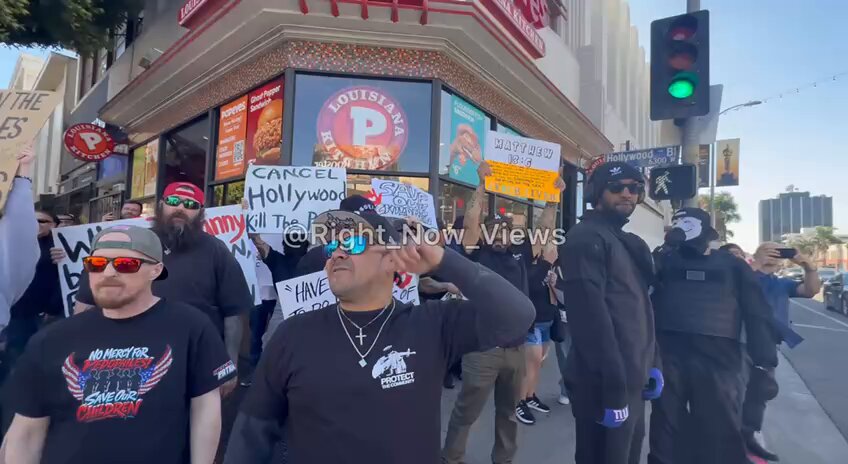 Protesters March on Hollywood Blvd in "Save Our Children" Rally Spotlighting Human Trafficking and Child Exploitation
