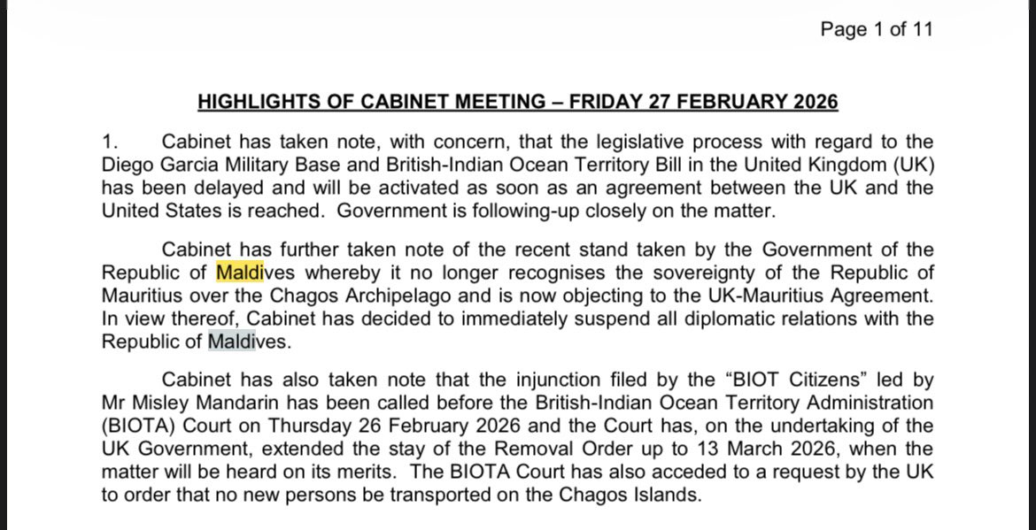 Mauritius Suspends Diplomatic Relations with Maldives: Escalating Tensions Over Indian Ocean Sovereignty Spark Global Concern