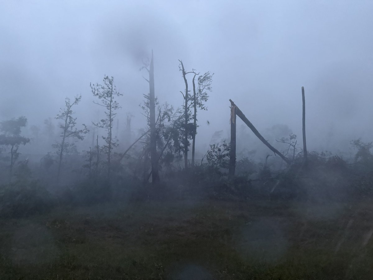 Tornado Emergency South of Brookhaven, Mississippi: Large Destructive Tornado Triggers Urgent Warnings and Evacuations