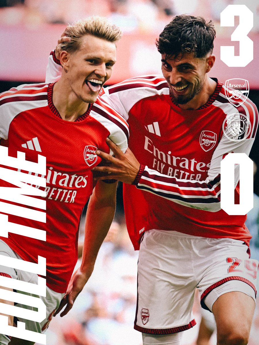 Arsenal Take Community Shield with 3-0 Win as Tzolis Debuts Strongly