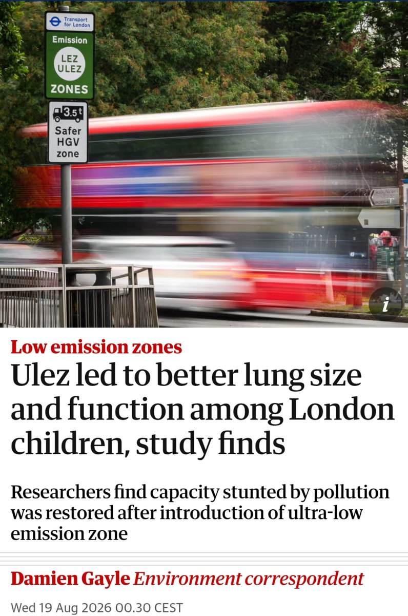 London Children's Lung Growth Caught Up After ULEZ, Queen Mary Study Finds