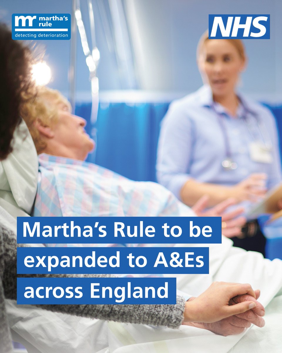 NHS Extends Martha’s Rule to Every A&E in England